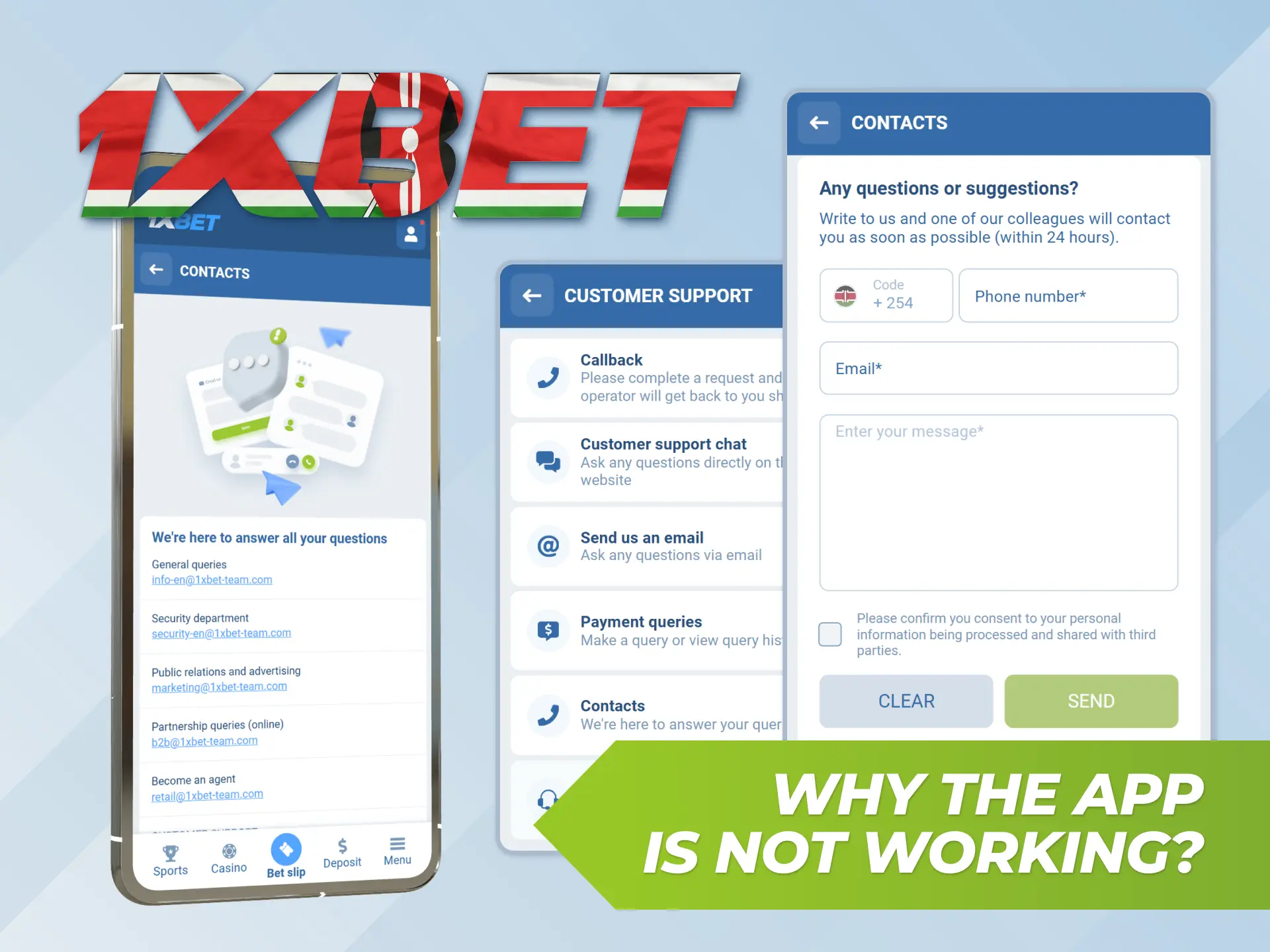 1xBet offers professional support for users with mobile app issues.