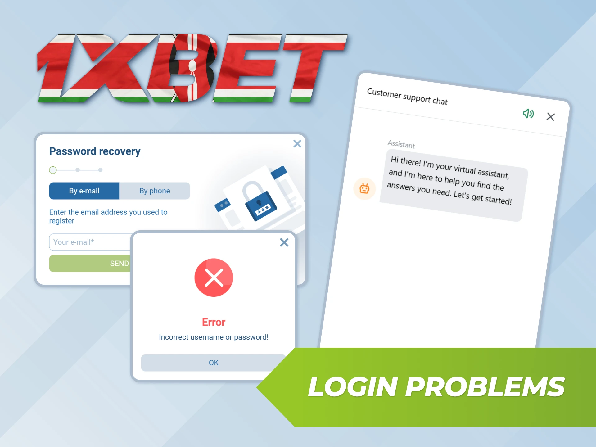 Fix your login problems on 1xBet platform by checking details.