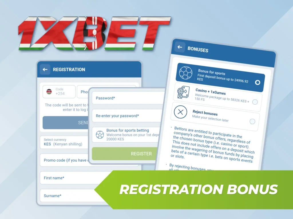 Get a welcome bonus for sports or casino on 1xBet.