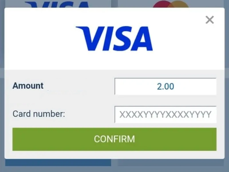 1xBet Kenya withdrawal form with amount input field and confirmation button highlighted