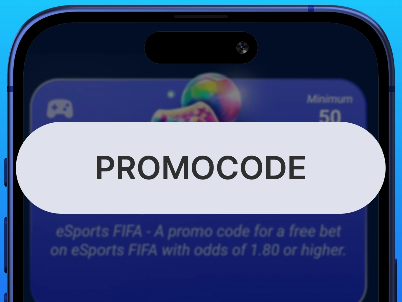 1xBet Kenya promo code entry screen for activating welcome bonus in mobile app