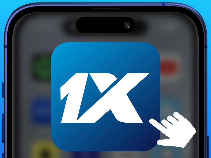 Opened 1xBet iOS app home screen