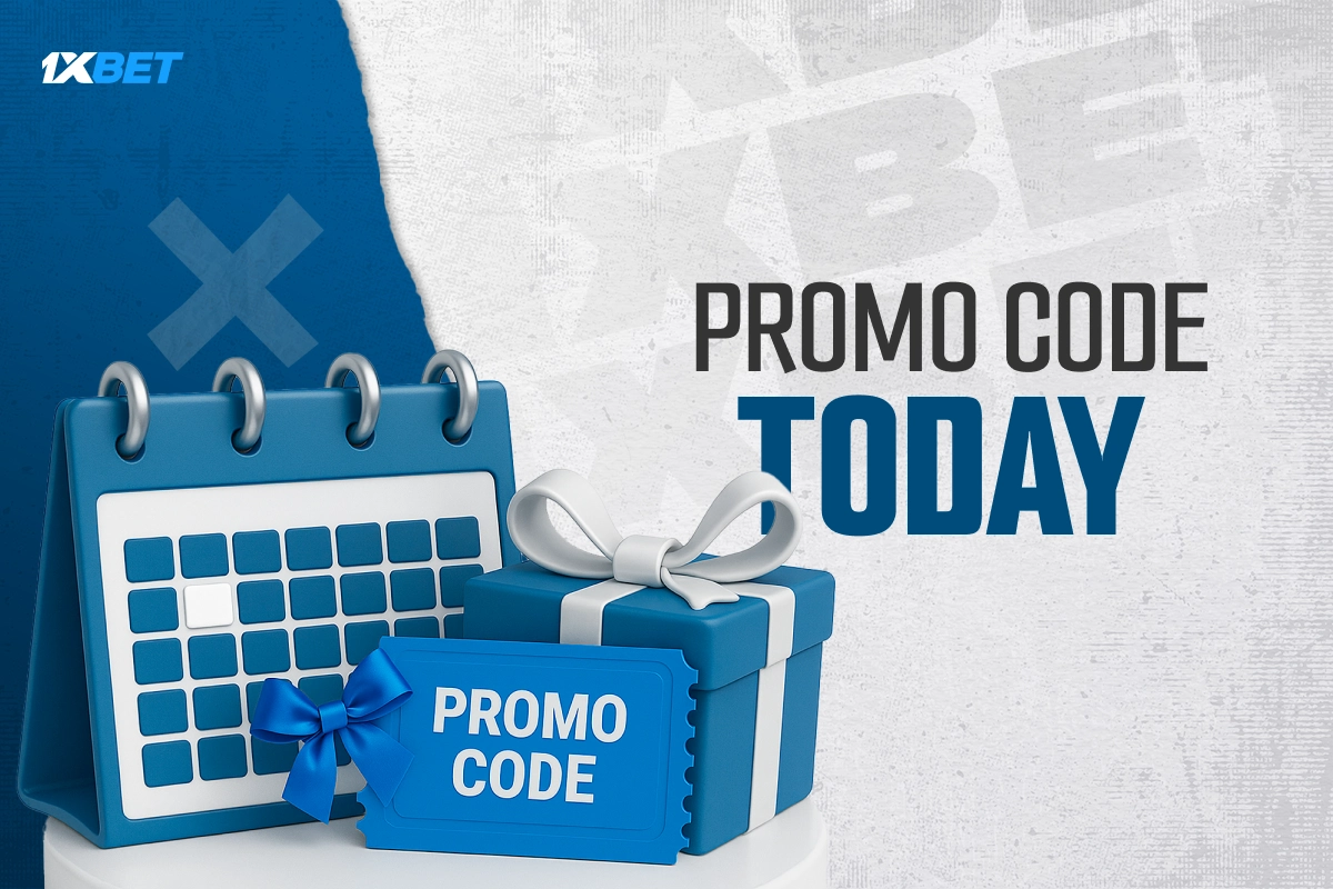 xBet calendar and blue gift box illustration, sports betting theme with promotions and events
